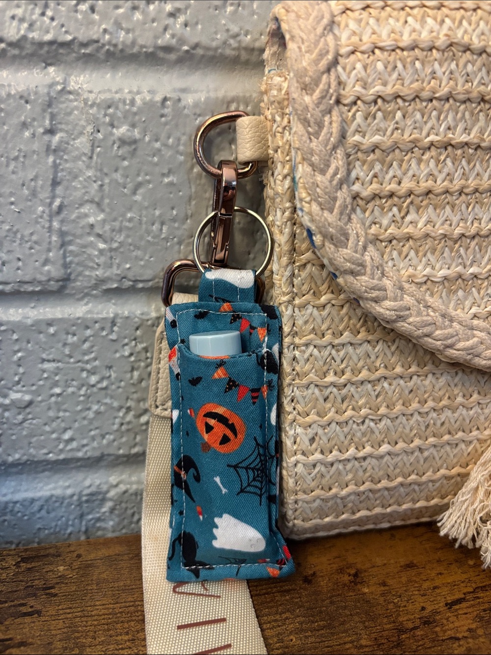 Halloween Keychain Chapstick Holder